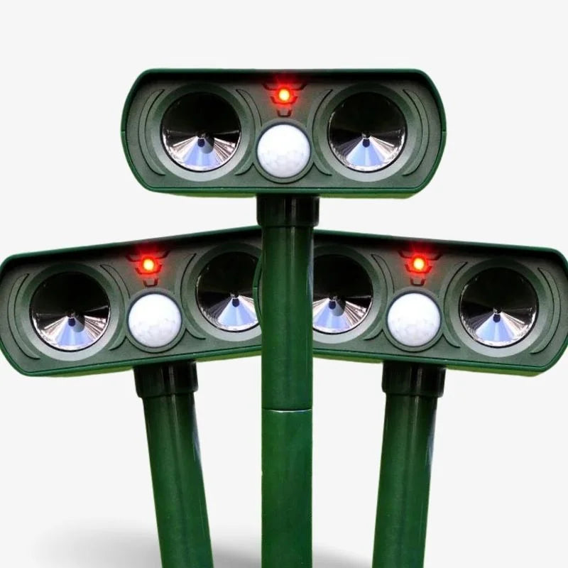Ultrasonic Solar Bird Repeller Long Range Water-Resistant Outdoor