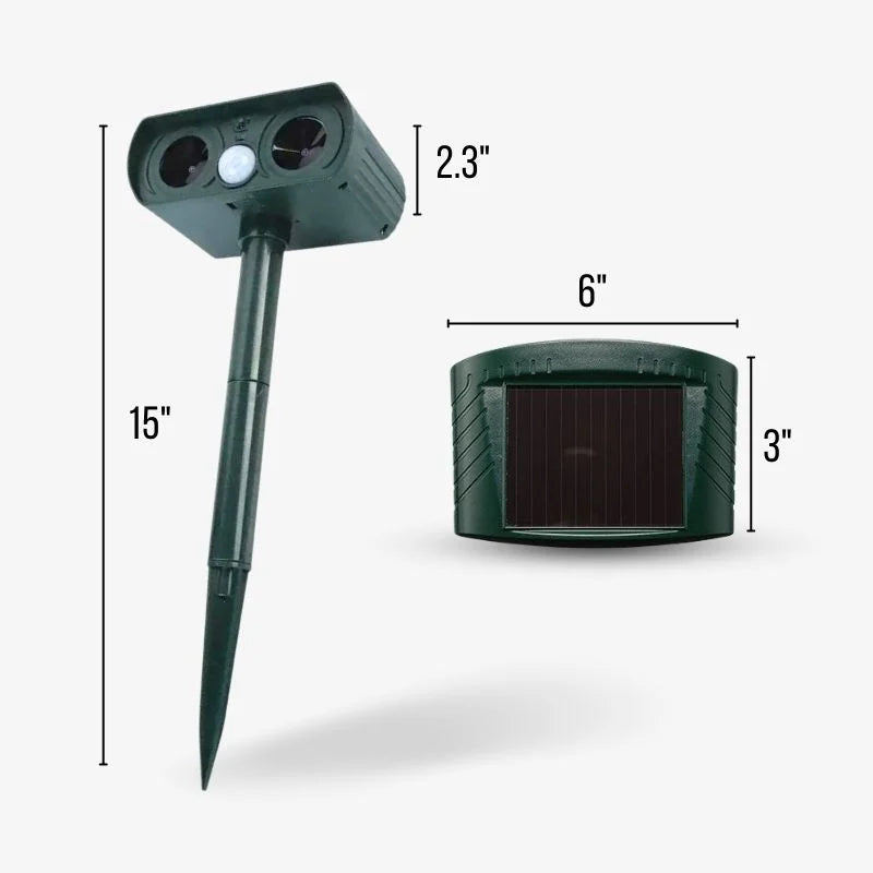 Ultrasonic Solar Bird Repeller Long Range Water-Resistant Outdoor