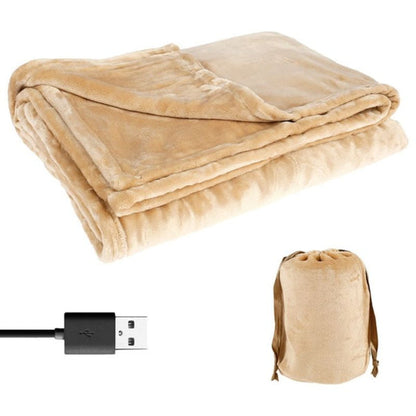 Cordless Motor-Driven Heated Blanket USB Powered Plush Flannel Throw 63x33 Inches Cozy Winter 2025 Gift