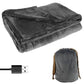 Cordless Motor-Driven Heated Blanket USB Powered Plush Flannel Throw 63x33 Inches Cozy Winter 2025 Gift