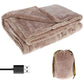 Cordless Motor-Driven Heated Blanket USB Powered Plush Flannel Throw 63x33 Inches Cozy Winter 2025 Gift