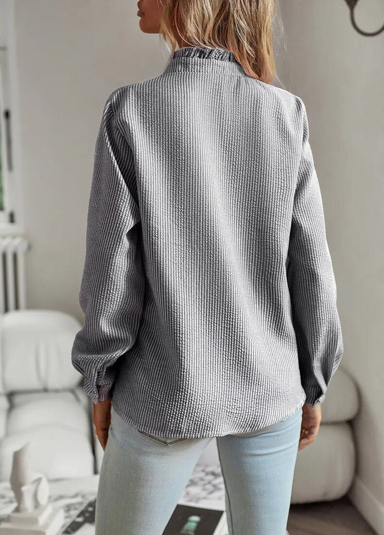 Airy Loose Fit Blouse for Women in Soft Breathable Fabric - Stylish Summer Top Available in Multiple Colors-6