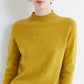 Plush Timeless Women’s Pullover - Mock Neck, Wool, Work