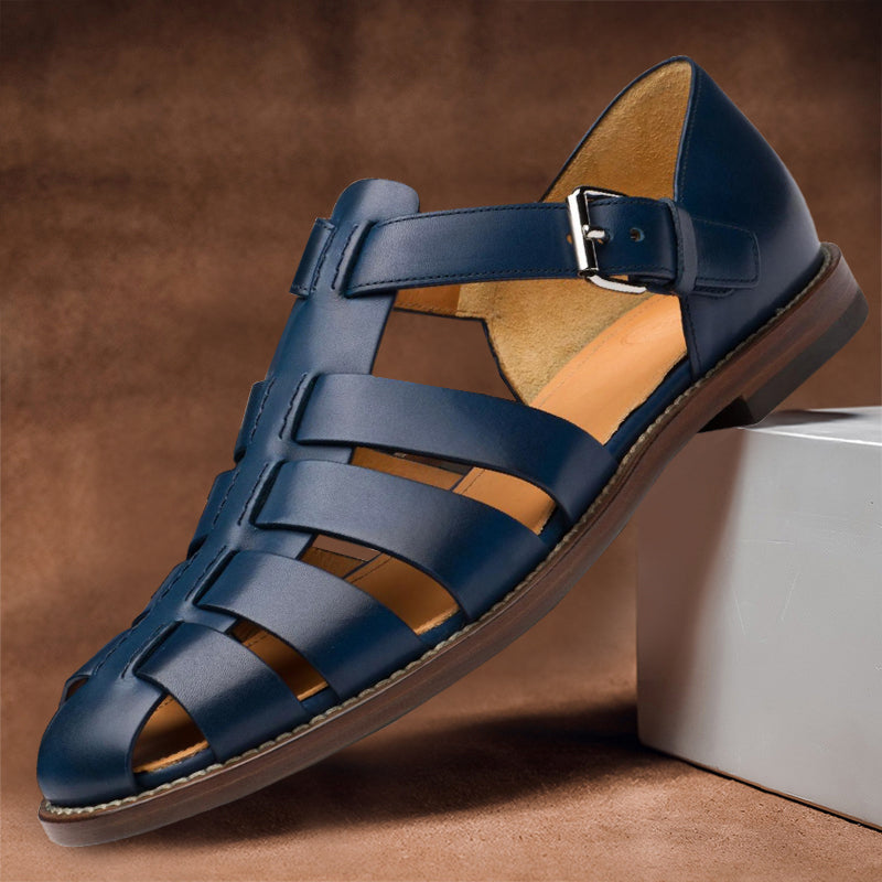 Premium Leather Sandals for Men, Comfortable and Stylish Casual Footwear for Warm Weather-5