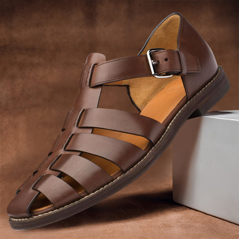 Variant image for Premium Leather Sandals for Men, Comfortable and Stylish Casual Footwear for Warm Weather-27
