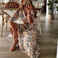 Summer Long Dress for Women, Unique Pattern, Comfortable Fit, Lightweight Fabric for Casual and Formal Summer Events-2