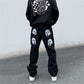 High-Waisted Baggy Jeans for Women, Relaxed Fit Y2K Denim, Casual Wide Leg Design in Light Blue, Dark Blue, Black-4