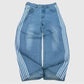Variant image for Wide Leg Jeans with Embroidered Cross Design, Unisex Y2K Style, Comfortable Baggy Fit, Sizes S to 3XL-11