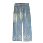 Flame Print Jeans for Men and Women, Stylish Denim with Bold Flame Designs, Available in Various Fits and Colors-1