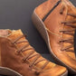 Supportive Timeless Leather Ankle Boots - Lace Up, Casual