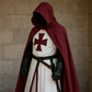 Knights Templar Crusader Cosplay Costume - Authentic Tunic & Cape Kit for Halloween