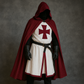 Knights Templar Crusader Cosplay Costume - Authentic Tunic & Cape Kit for Halloween