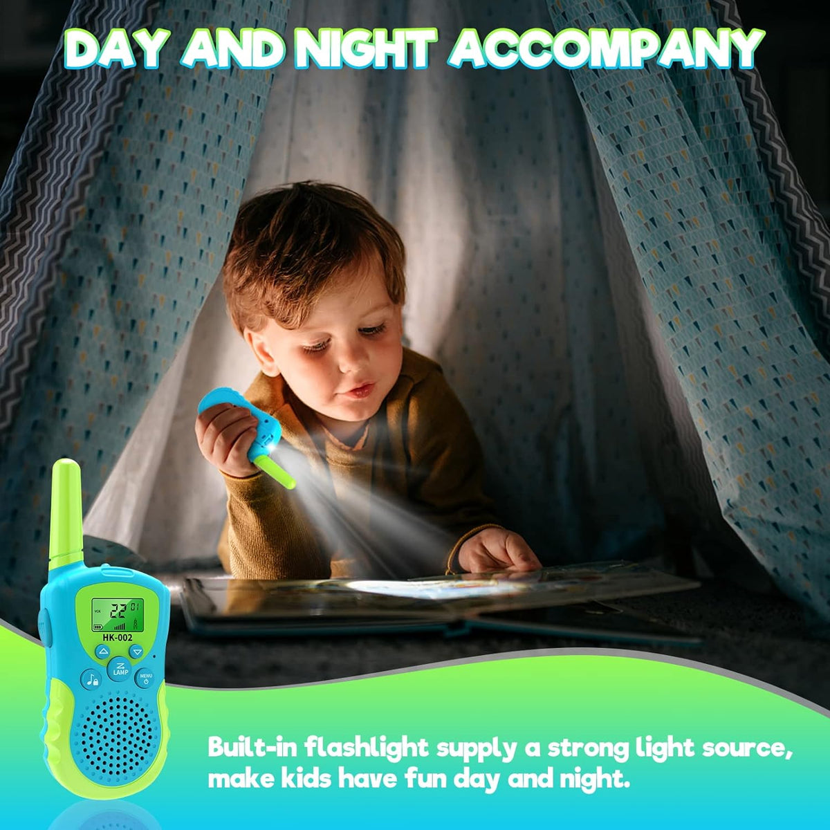 Walkie Talkie Kit 3-Pieces - Clear Sound, Long Range, Great for Ages 3-12 Adventures