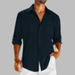 Smart-Casual Men's Shirt in Breathable Cotton, Lightweight Fabric, Casual Cut, Versatile for Office and Outings-6
