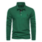 Plush Timeless Mens Long Sleeve Polo - Collared Cotton Casual