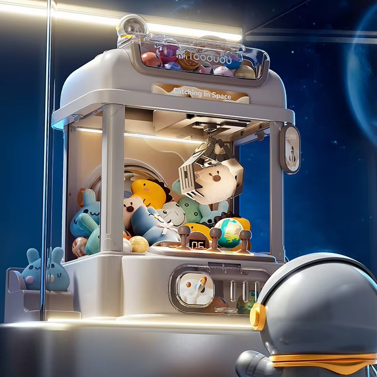 Coin-Operated Interactive Doll Machine Game - Fun Christmas Gift for Kids
