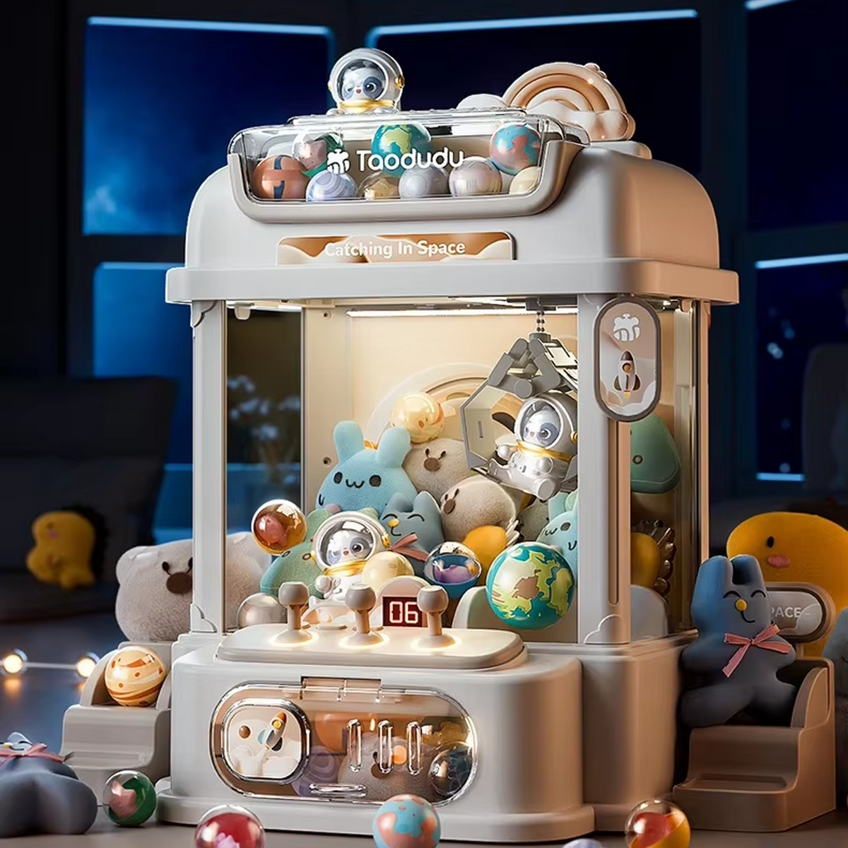 Coin-Operated Interactive Doll Machine Game - Fun Christmas Gift for Kids