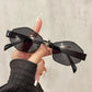 Leichte Damen Sonnenbrille – polygonales Design, metallischer Rahmen, für den Alltag 11