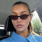 Leichte Damen Sonnenbrille – retro ovales Design, hochwertiges Material, für den Alltag 2