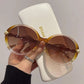Leichte Damen Sonnenbrille – runde Form, farbverlaufende Gläser, UV400-Schutz, für den Sommer 2