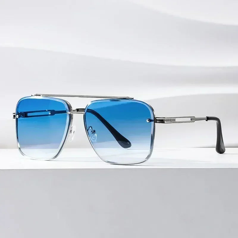 Leichte Herren Sonnenbrille – quadratischer Pilotenstil, UV400 Schutz, für den Alltag 4