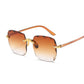 Leichte damen Sonnenbrille – randloses Design, UV400-Schutz, ideal für den Sommer 1