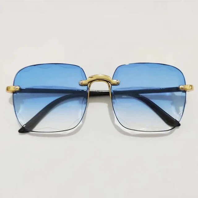 Leichte damen Sonnenbrille – randloses Design, UV400-Schutz, ideal für den Sommer 7