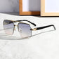 Leichte geometrische Herren Sonnenbrille – minimalistisches Design, Kunststoff, für jeden Anlass 6