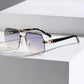Leichte geometrische Herren Sonnenbrille – minimalistisches Design, Kunststoff, für jeden Anlass 7