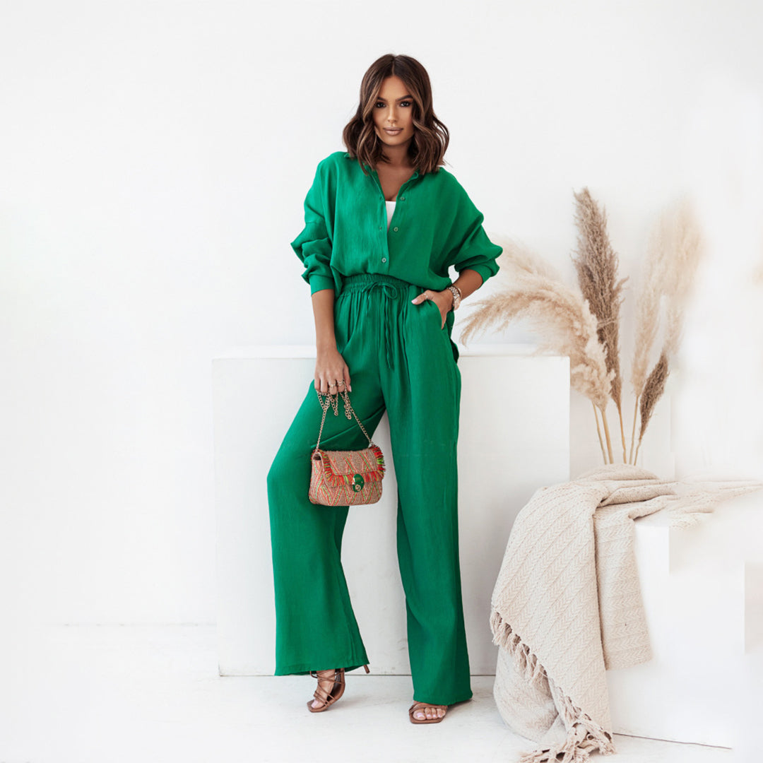 Leichtes & gemütliches Damen-Casual-Set – langärmlig, luftige Baumwolle, für Sommeraktivitäten 3