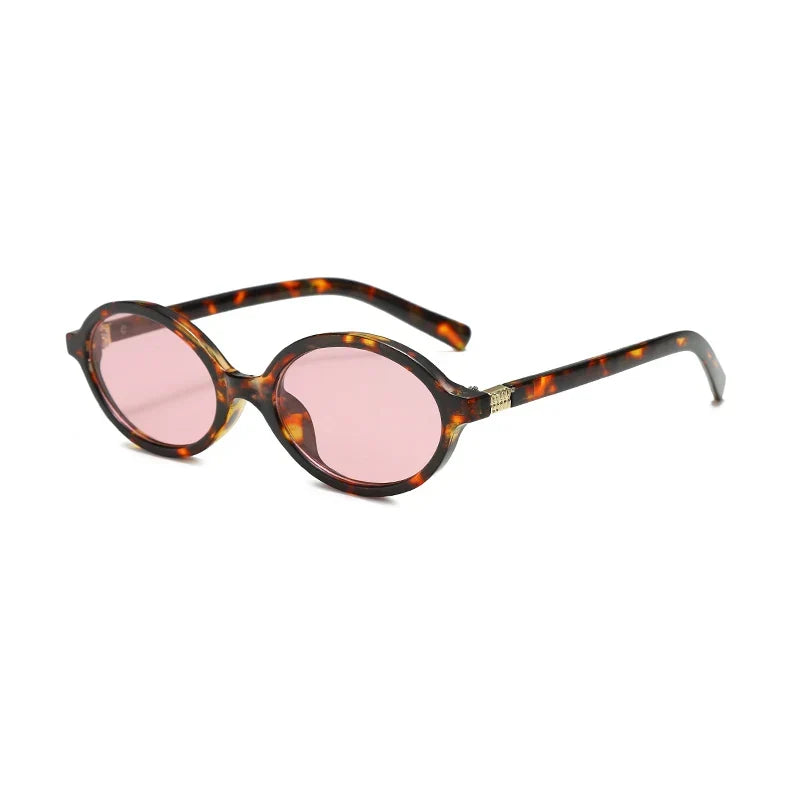 Leichtgewichtige Damen Sonnenbrille – ovales Leopardenmuster, UV-Schutz, für sommerliche Outfits 7