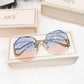 Leichtgewichtige Damen Sonnenbrille – randloses Design, Metall, für Sommer 2025 4