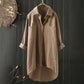 Elegant Loose Fit Button Down Shirt for Women - Trendy Blouse for Work and Casual Wear