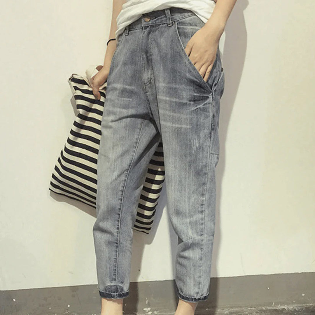 Comfortable Women's Jeans for Summer, Casual Denim Pants, Versatile Fit, Easy Care, Ideal for Daily Wear-2