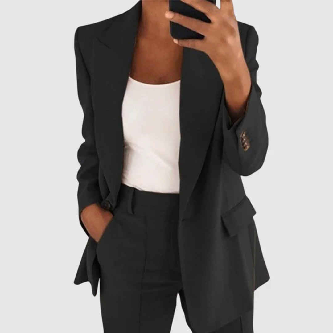 Lightweight & breathable women’s blazer – tailored fit, durable fabric, for office or casual wear 0