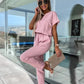 Lightweight & flattering women's jumpsuit – short sleeve, soft fabric, for versatile occasions 3