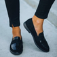 Women's Stylish Loafers with Padded Insoles, Slip-On Design, Comfortable Fit for Spring and Summer-4