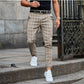 Variant image for Stylish Checkered Mens Chino Pants, Lightweight Cotton, Comfortable Fit for Casual and Semi-Formal Wear-7
