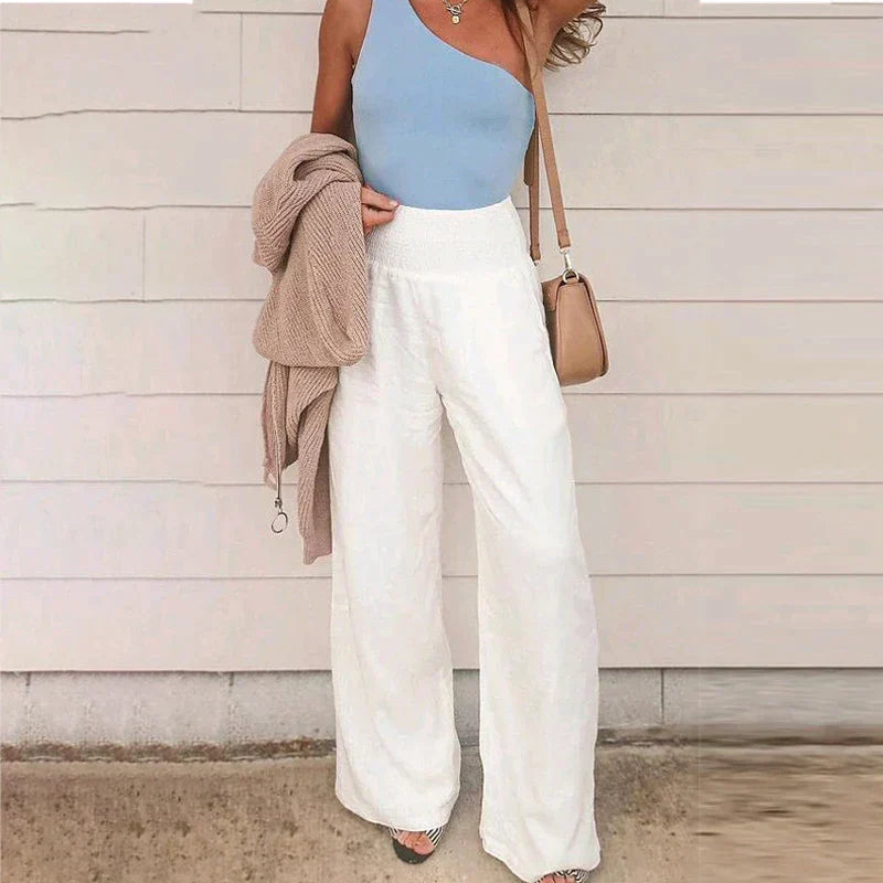 Luftige Damen-Tropenhose – atmungsaktives Material, elastischer Bund, für Freizeit und Urlaub 0