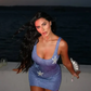 Luna Mini Dress for Women in Pink and Blue with Starfish Embellishments - Chic Summer Sundress for Beach Parties-5