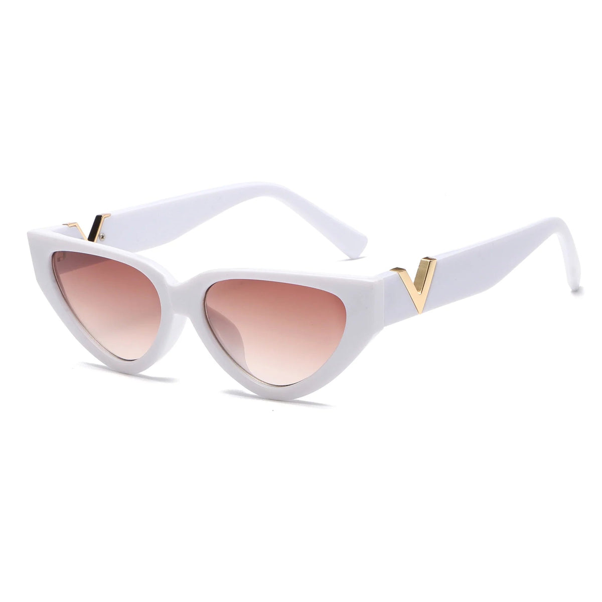 Luxuriöse Damen Katzenaugen-Sonnenbrille – Vintage-Design, Kunststoff, für den Sommer 3