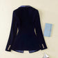 Luxurious women’s velvet blazer – satin lapel, tailored fit, for versatile occasions 3
