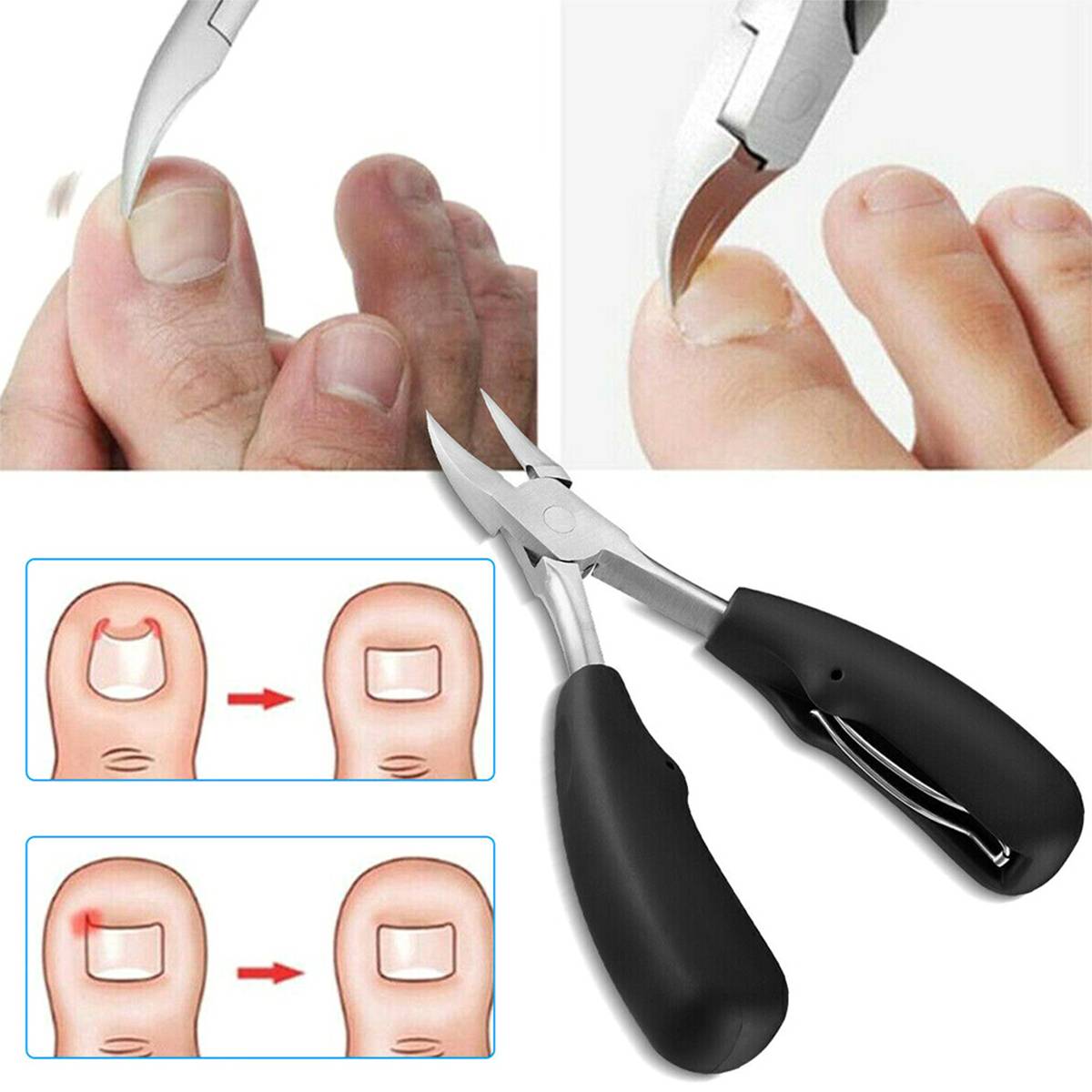 Nail Clippers Comfort-Grip For Thick Nails, Senior Friendly Heavy Duty Cutter Fall 2026 Gift