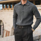 Refined Warm Men's Polo Sweater - Relaxed Cut, Knit, Winter