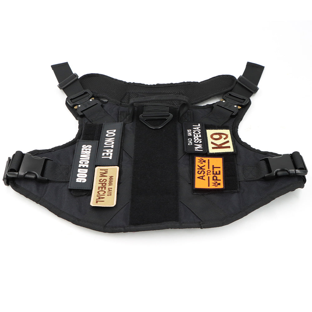 Dog Harness Patches Kit 12 Hook And Loop Patches For Harnesses Do Not Pet Service In Training USA Flag Fall 2025 Gift