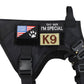 Dog Harness Patches Kit 12 Hook And Loop Patches For Harnesses Do Not Pet Service In Training USA Flag Fall 2025 Gift