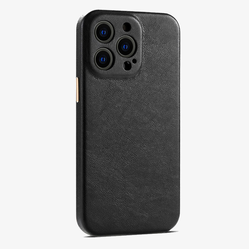 IPhone 14 Leather Case Top-Grade Leather Slim Protective