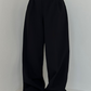 High-Waisted Wide-Leg Trousers in Dark Blue, Soft and Comfortable Palazzo Pants for Effortless Style-2