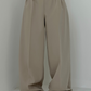 High-Waisted Wide-Leg Trousers in Dark Blue, Soft and Comfortable Palazzo Pants for Effortless Style-4
