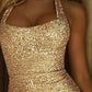 Elegant High Slit Women's Dress in Soft Fabric for Formal Occasions - Modern Cut, Comfortable Fit-3